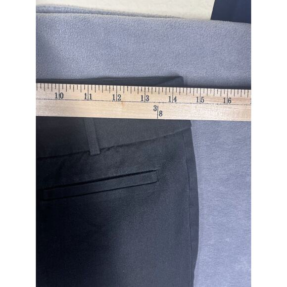 Anthropologie Cropped Pants Women's 4 Black Low Rise Slim Fit Pockets Classic - Picture 4 of 7
